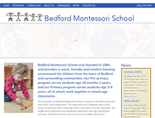 Tablet Screenshot of bedfordmontessori.org